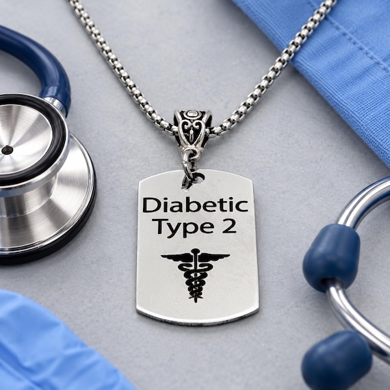 Diabetic Type 2 Dog Tag Necklace