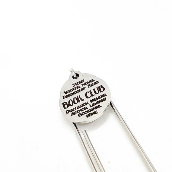 Book Club Gifts, Book Club Bookmarks, Book Club Awards, Book Club Friends, Charm Bookmark, Paperclip Bookmark, Planner Bookmark, Reader Gift