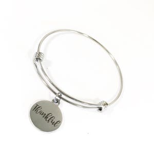 Thankful Bracelet, Thank You Gift, Thank You Jewelry, Thankful For You, Thankgsiving Jewelry, Thankgsiving Bracelet, Thanksgiving Jewelry