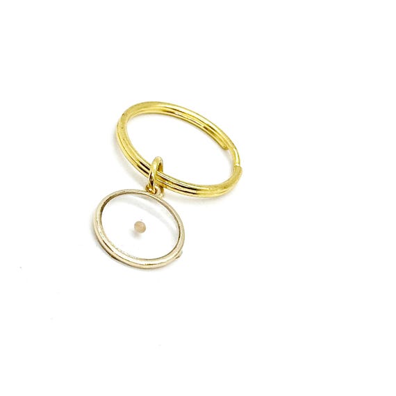 Goldtone Mustard Seed Key Chain, Faith Believer, Mustard Seed Faith Gift, Mustard Seed Charm, Christian, Faith Keychain, Matthew 17 20