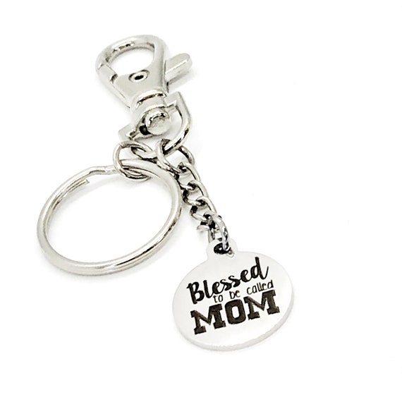 Mom Keychain, Blessed To Be Called Mom Keychain, Clip On Keychain, Gift For Mom, New Mom Gift, Purse Charm Keychain, Bag Charm