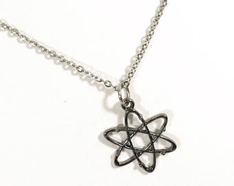 Molecule Necklace, Atom Necklace, Molecule Jewelry, Atom Jewelry, Science Jewelry, Science Gifts, Chemistry Gifts, Nerdy Chemistry Jewelry