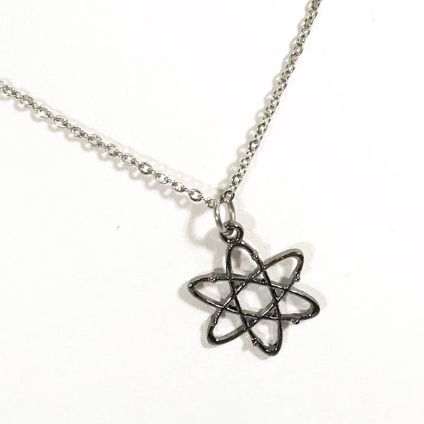 Molecule Necklace, Atom Necklace, Molecule Jewelry, Atom Jewelry, Science Jewelry, Science Gifts, Chemistry Gifts, Nerdy Chemistry Jewelry