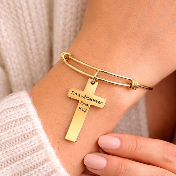 I'm A Whosoever Rom 10 13 Gold-Plated Bracelet