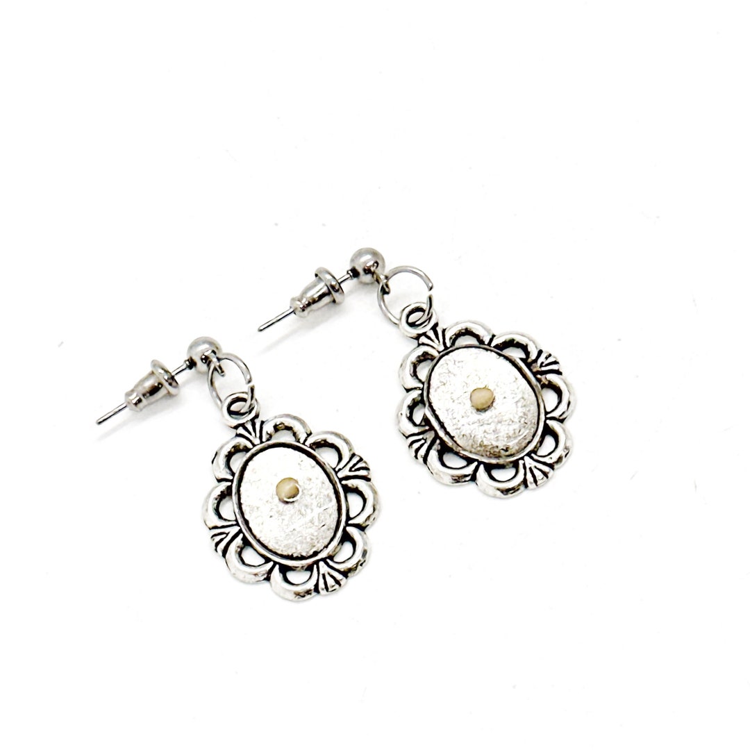 Oval Mustard Seed Earrings, Mustard Seed Jewelry, Matthew 17 20