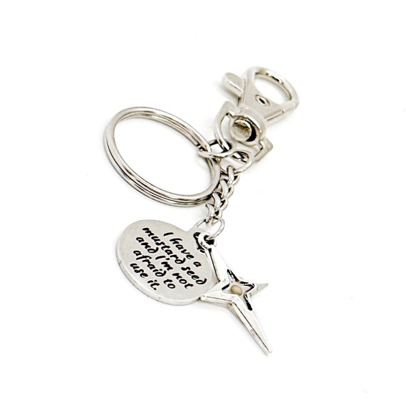 I Have A Mustard Seed Cross Charm Keychain, Baptism Gift, Matthew 17 20, Mustard Seed Faith Gifts, Christian Gift, Sunday School