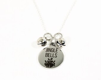 Jingle Bells Necklace, Christmas Jingle Bells, Jingle Bells Jewelry, Christmas Jewelry, Christmas Necklace Gift, Christmas Outfit Necklace
