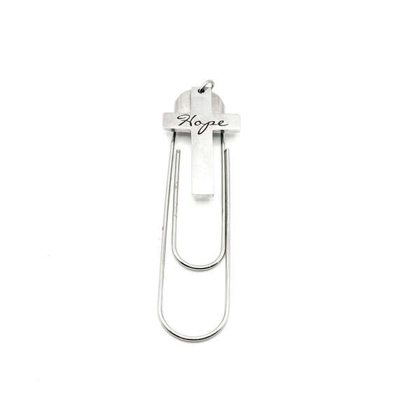 Hope Cross Paperclip Bookmark