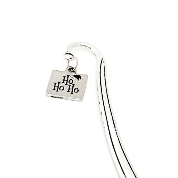 Ho Ho Ho Charm Bookmark, Christmas Bookmark, Christmas Gifts, Gift Exchange, Stocking Stuffers, Gift For Him, Gift For Her, Fun Gifts