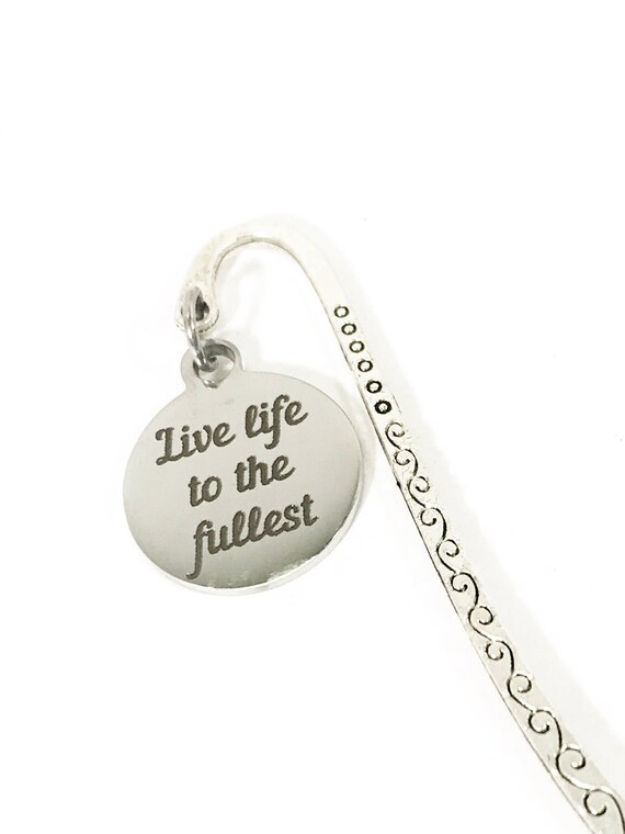 Live Life To The Fullest Bookmark, Motivational Gifts, Reader Gifts, Encouragement Planner Bookmark, Planner Accessories, Bible Bookmark