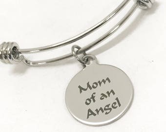Miscarriage Memorial Gift, Mom Of An Angel Bracelet, Miscarriage Bracelet, Child Loss Gift, Angel Mom Gift, Child Loss Memorial Gift For Her