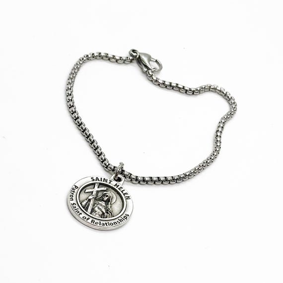 Saint Helen Bracelet, Patron Saint of Relationships, Gift For Her, Wife, Daughter, Friend Gift, Catholic Saints, Faith Gift