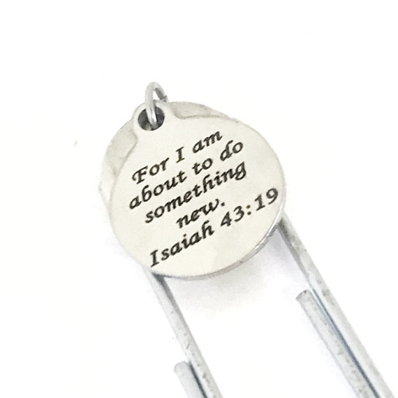 Bookmark Gift, For I Am About To Do Something New Bookmark, Encouraging Gift, Christian Bookmark Gift, Motivating Bookmark, Isaiah 43 19