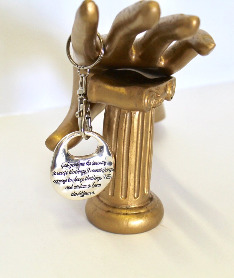 Serenity Prayer Keychain, Bible Verse Gift, Gift for Him, Gift for Her ...
