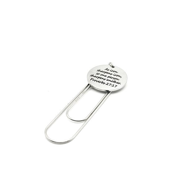 As Iron Sharpens Iron 30mm Charm Bookmark