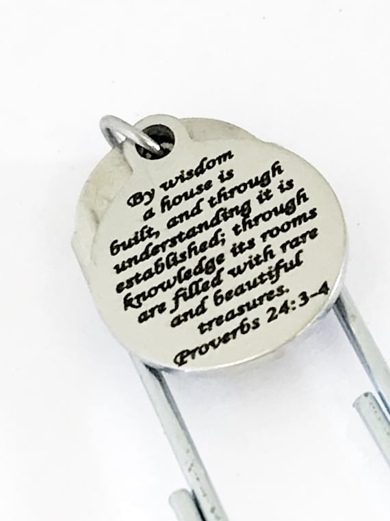 Bible Bookmark, Scripture Bookmark, Bible Study Bookmark Gift, Planner Accessories, Planner Charm, Bible Verse Gifts, Scripture Gifts