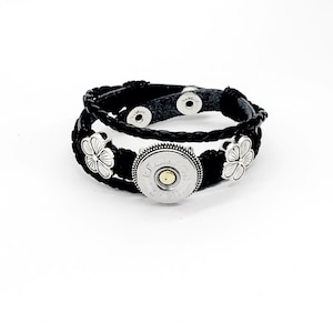 Shotgun Shell Bracelet, 20 Gauge Black Leather Shotgun Shell Bracelet, Shotgun Shell Jewelry, Shooting Sports Jewelry, Shooting Jewelry Gift