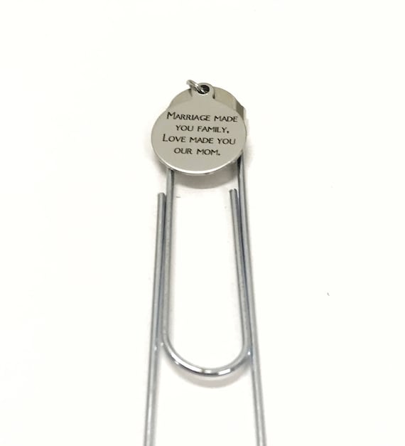 Stepmom Gifts, Marriage Your Family Love Made You Our Mom Bookmark, Stepmom Bookmark, Gifts For Stepmom, Mother In Law Gifts, Mom Gifts