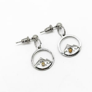 Mustard Seed Mountain Drop Earrings,  Mustard Seed Jewelry, Matthew 17 20, Mustard Seed Faith Jewelry, Bible Verse Gift, Scripture Gifts