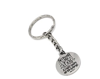 Scripture Gift, He Counts The Stars And Calls Them All By Name Keychain, Psalm 147 4 Keychain, Scripture Keychain, Bible Verse Gift