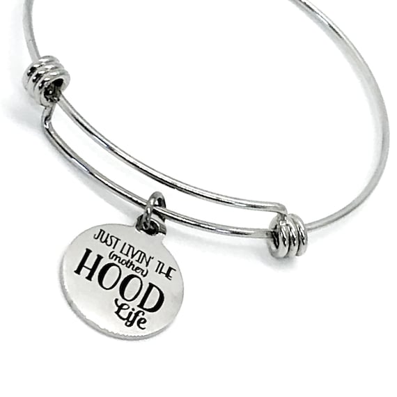 Mom Gift, Just Livin’ The (Mother)Hood Life Bracelet, Motherhood Gift, Gift For Mom, New Mom Braclet, Gift From Kids, Mothers Day Gift