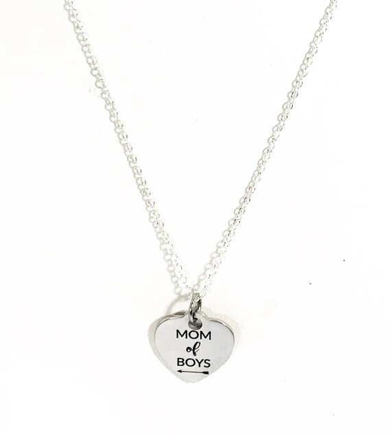 mom of boys necklace