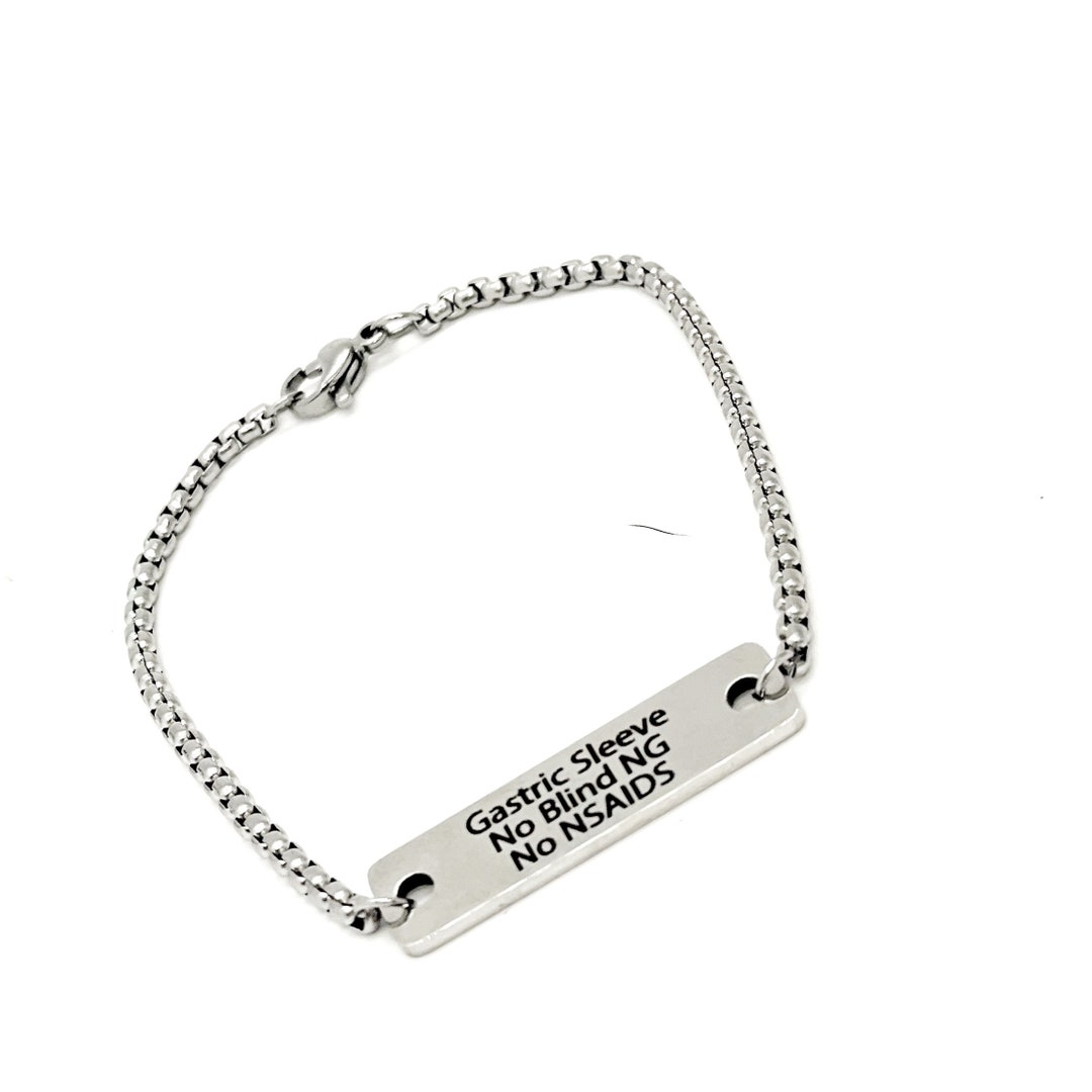 Gastric Sleeve Medical Bracelet, Gastric Sleeve Awareness, Gastric