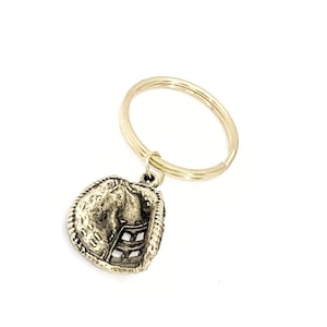 Softball Catcher Mitt Schlüsselanhänger, Catcher Geschenk, Baseball Catcher, Catcher Mom Geschenk, Catcher Mitt Charm, Student Sportler Geschenk, Signing Day Geschenk