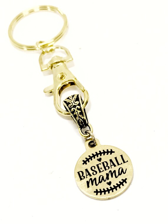 Baseball Mama Gift, Baseball Mama Keychain, Baseball Mom Gift, Team Mom Gift, Gift For Her, Gift For Baseball Mama