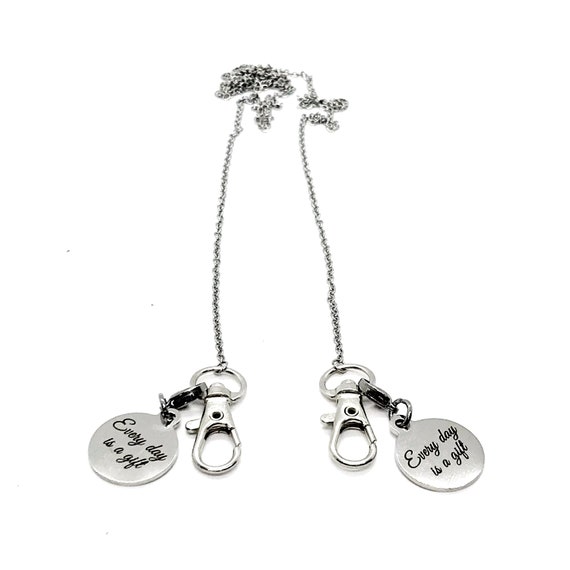 Mask Chain, Mask Lanyard, Mask Connector, Neck Chain For Mask, Every Day Is A Gift Neck Chain, Positivity Gifts, Mask Holder Chain