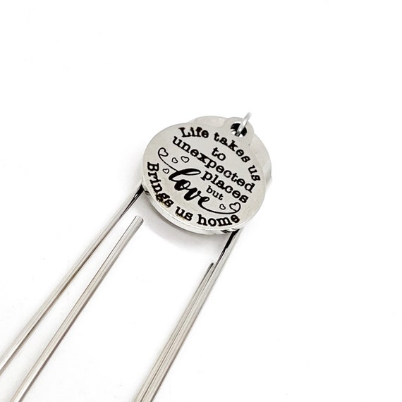 Love Gift, Love Brings Us Home Bookmark, Daughter Gift, Planner Paper Clip, Wife Gift, Wedding Gift, Paper Clip Bookmark, Reader Gift