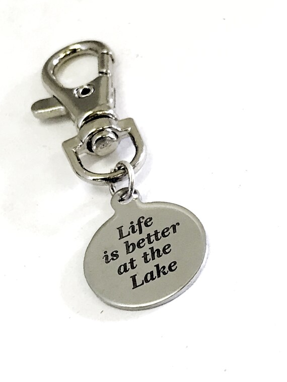 Lake Bag Charm, Life Is Better At The Lake Bag Charm, Life At The Lake Gift, New Lakehouse Gift, Purse Charm, Planner Charm, Wife Gift