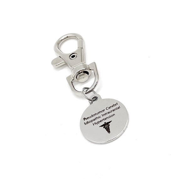 Medical Charm, Pseudotumor Cerebri Idiopatathic Intracranial Hypertension Charm, Clip On Charm, Medical Notification, Medical Awareness