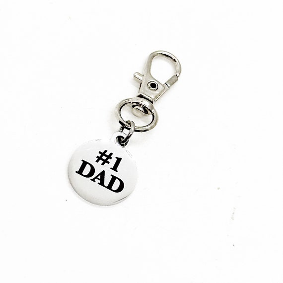 No 1 Dad Clip On Charm, Dad Gift, Fathers Day Gift, Husband Gift, Gift For Him, New Dad, Father, Daddy, Gift From Kids, Pregnancy Announce