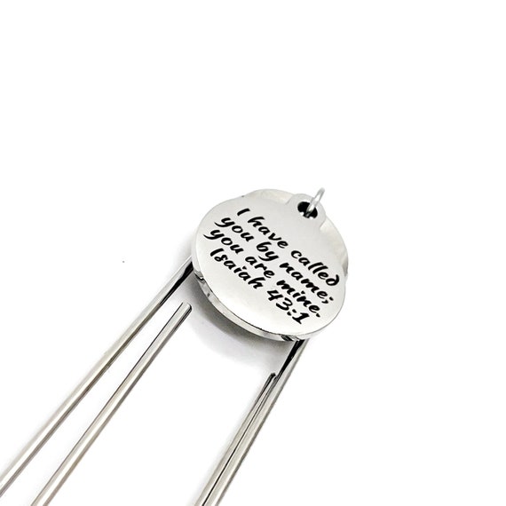 Faith Gift, I Have Called You By Name You Are Mine Charm Bookmark, Isaiah 43 1, Bible Verse Bookmark, Bible Bookmark, Scripture Gifts