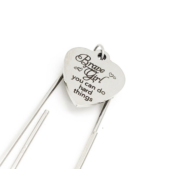 Encouragement Gift, Brave Girl You Can Do Hard Things Bookmark, Daughter Gift, Granddaughter Gift, Encouraging Her, Motivating Her