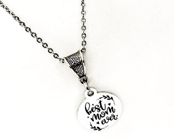 Mom Gift, Best Mom Ever Necklace, Gift For Mom, Mother’s Day Gift, Mom Birthday Gift, New Mom Gift, Gift For Her, Wife Gift