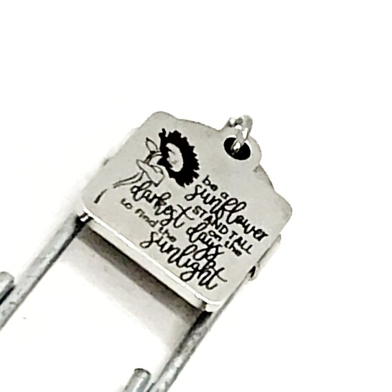 Positivity Gift, Be A Sunflower Bookmark, Stand Tall, Find Sunlight, Motivating Gift, Motivation Quote, Encouragement Gift