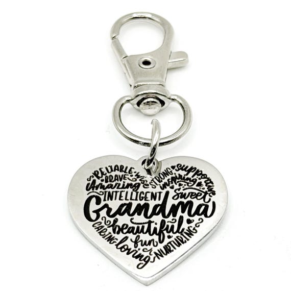 Grandma Heart Clip On Charm Gift