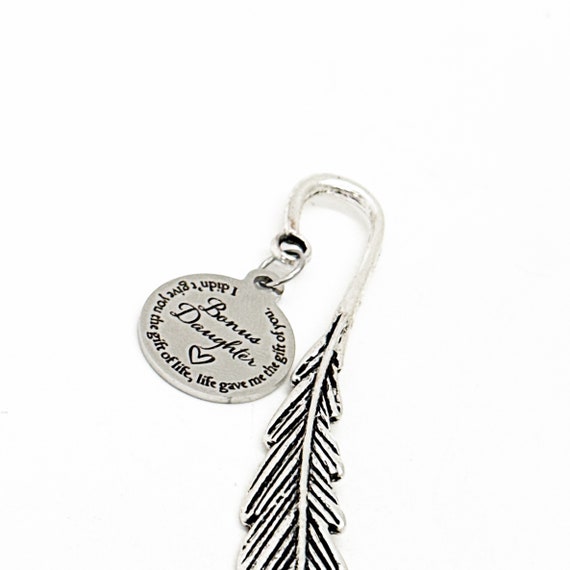 Bonus Daughter Charm Keychain, Stepdaughter Gift, Extra Daughter, Daughter In Law, Daughter In Love, Gift For Her, Life Gave Me You