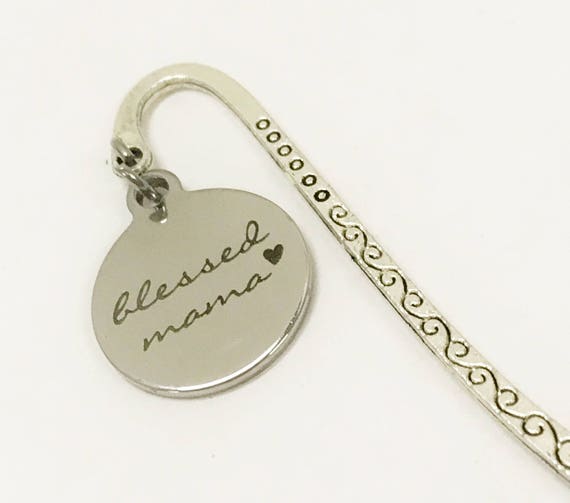 Blessed Mama Bookmark, Small Bookmark, Gift For Mama, Reader Mama Gift, New Mother Gift, Mama Stocking Stuffer, Mom Gift, Planner Bookmark