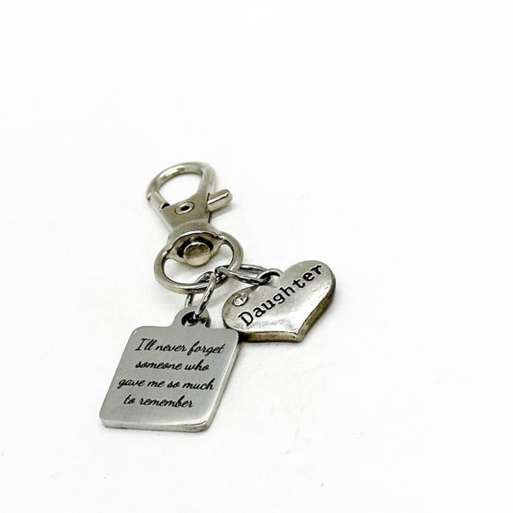I'll Never Forget Someone Who Gave Me So Much To Remember Clip On Charm, Sympathy Gift, Loss Of Loved One, Family Member, Remembering Loves