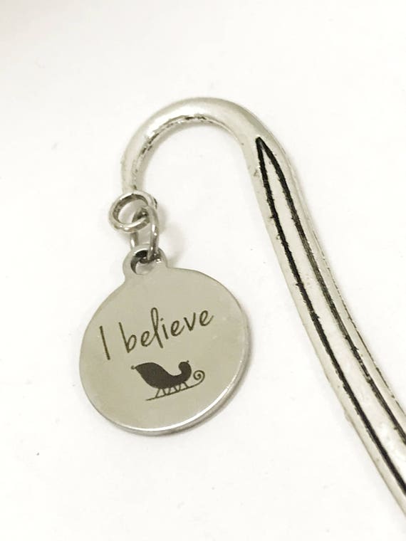 I Believe Bookmark, I Believe In Santa, Planner Bookmark, Christmas Bookmark, I Believe Gift, Reader Gifts, Christmas Reader Gifts