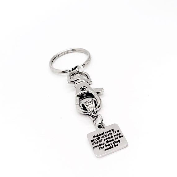 Behind Every Good Athlete Is A Great Coach Charm Keychain, Coach Thank You, Coach Keychain, Gift For Him, Gift For Her, End Of Season