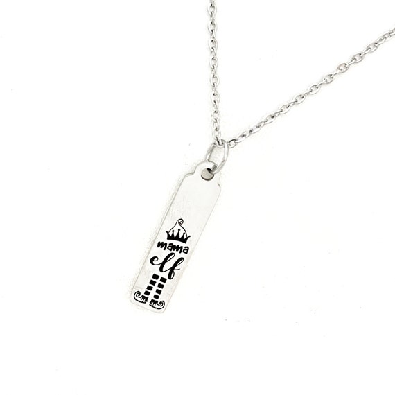 Mom Gift, Mama Elf Necklace, Gift For Her, Wife Gift, Wife Jewelry, Wife Christmas, Gift For Mom, Mom Jewelry Gift