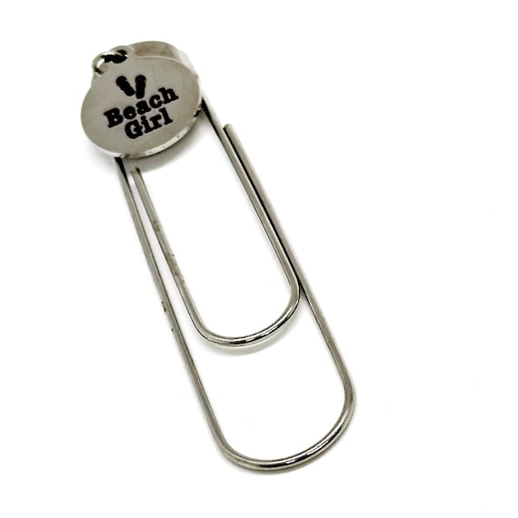 Beach Girl Charm Bookmark Gift For Her, Beach Reading, Beach Lover Gift, Girlfriend, Girls Trips, Wife Gift, Daughter, Mom, Friend