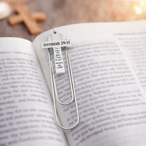 Jeremiah 29 11 Cross Bookmark Charm