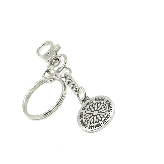 Wonderful Woman Charm Key Chain, Celebrating Her, Selfless, Strong, Loving Kind, Fearless, Motivating, Gift For Her, Daughter, Wife, Friend
