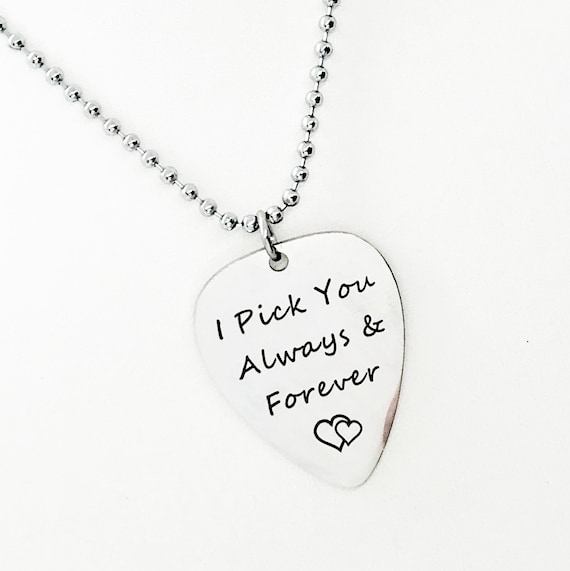 Love Gift I Pick You Always and Forever Necklace Always and