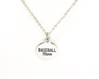Baseball Mom Necklace, Baseball Mom Gifts, Baseball Mom Jewelry, Necklace Gift For Mom, Baseball Necklace, Proud Baseball Mom Gift